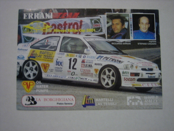 Ford rallikortti 7: Ford Escort / Riccardo Errani
