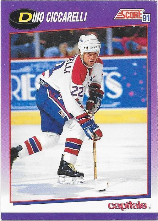 1991-92 Score #128 Dino Ciccarelli Washington Capitals