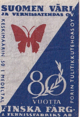Helsinki, Suomen Väri ja Vernissatehdas Oy 80 vuotta.  s89