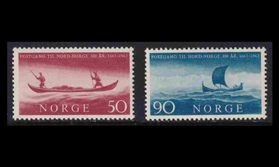 Norja 494-5 ** Postin kuljetus Pohjois-Norjaan (1963)