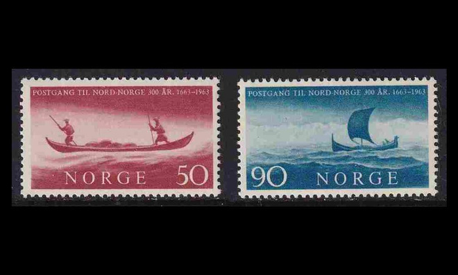 Norja 494-5 ** Postin kuljetus Pohjois-Norjaan (1963)