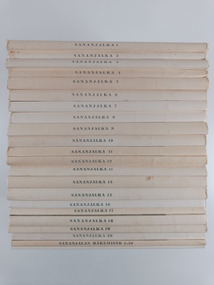 Sananjalka 1-20 + hakemistot 1-20
