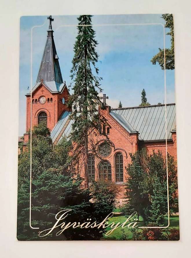 JYVÄSKYLÄ Kaupungin kirkko - KULKEMATON POSTIKORTTI