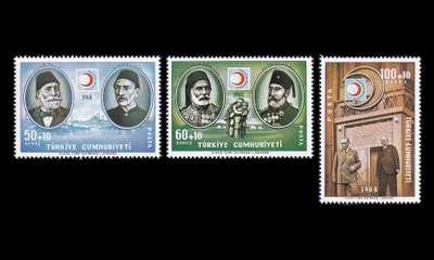 Turkki 2097-9 ** Punainen puolikuu (1968)
