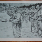 Jatkosota Kenttähartaus Sotapiirros Lindeberg 1942 - pikkukuva 1