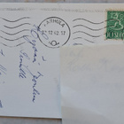 Valokuvakortti, tinasotilaat taistelee, kulkenut 1962 - pikkukuva 2