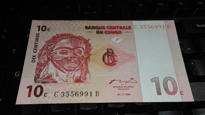 Congo Kongo centimes 1997 UNC