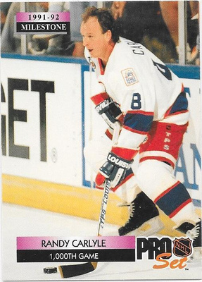 1992-93 ProSet #265 Randy Carlyle Winnipeg Jets