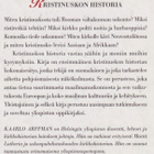 Kaarlo Arffman: Kristinuskon historia - pikkukuva 3