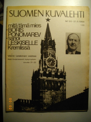 Suomen Kuvalehti Nro 20/1966. (3.3)