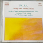 Falla: Songs and Piano Music 2000 cd - pikkukuva 1