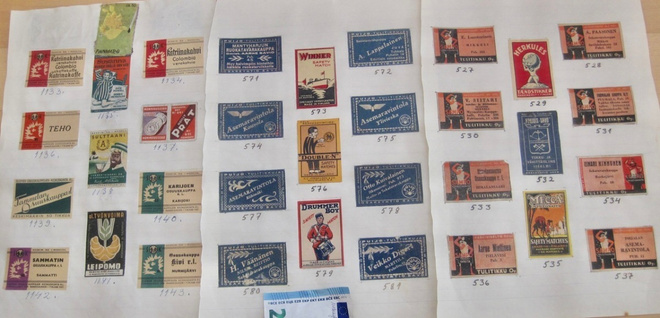 53 VANHAA Tulitikku Etikettiä alk 1930-l