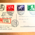 1936 Tukholma kirjattu kortti Suomeen - pikkukuva 1