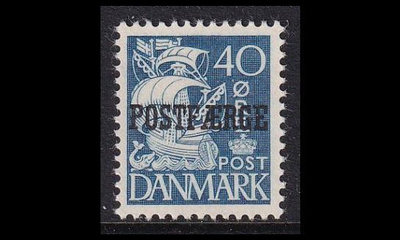 Tanska PF_27 ** Laiva 40 öre sininen (1942)