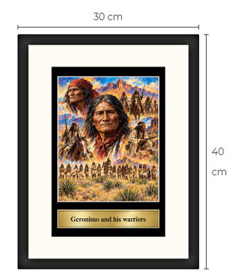 Uusi Geronimo ja hänen soturit art print Limited Edition