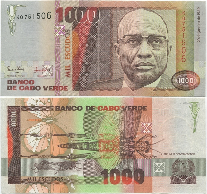 Cape Verde Cabo Verde 1000 Escudos 1989 (P-60) UNC