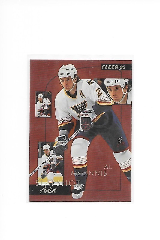 1994-95 Fleer Slapshot Artists #5of10 Al MacInnis St Louis
