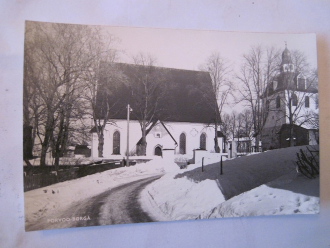 VANHA Postikortti Porvoo 1950-l Alkup.Mallikappale