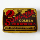 Gramofoni neuloja 40 kpl, Songster Golden -peltirasiassa - pikkukuva 1