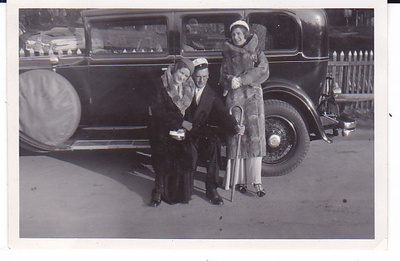 VANHA Valokuva UPEA Auto 1930-l 6 x 9 cm