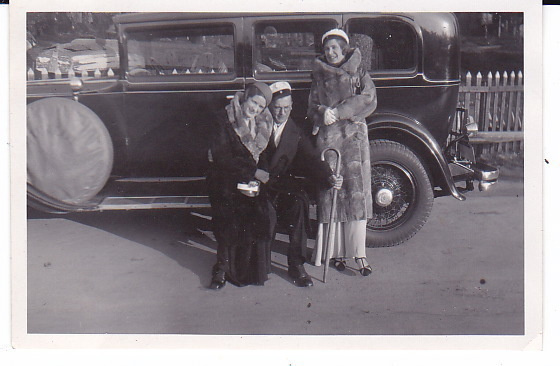 VANHA Valokuva UPEA Auto 1930-l 6 x 9 cm