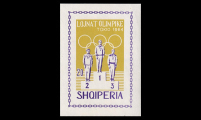 Albania 869BL26B ** Kesäolympialaiset Tokio (1964)