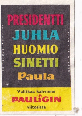 Valitkaa kahvinne Pauligin viitosista 8/10