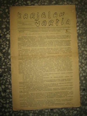 Sanomalehti: Karjalan vartia 21.10.1920