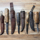 Puukko x 5, vanhat nahkatuppiset - pikkukuva 2