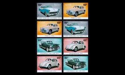 Islanti 1062-5 ** Vanhoja autoja (2004)