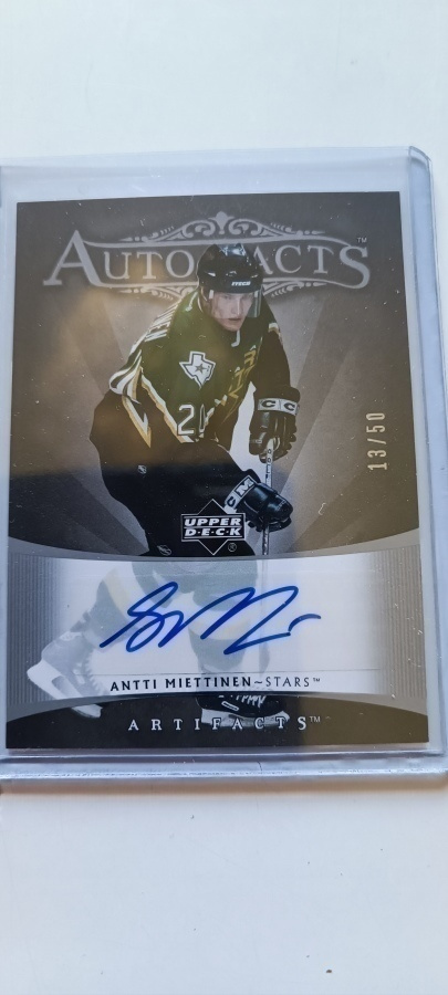 2005-06 Upper Deck Artifacts Auto-Facts Auto /50 Antti Miett