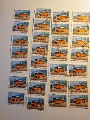 Postimerkki Linja-auto