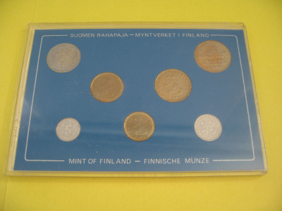 Suomi 1p - 5mk rahasarja - 1978