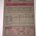 PELAAJAKORTTI JALKAPALLO BOB McNAB ARSENAL 136 - pikkukuva 2