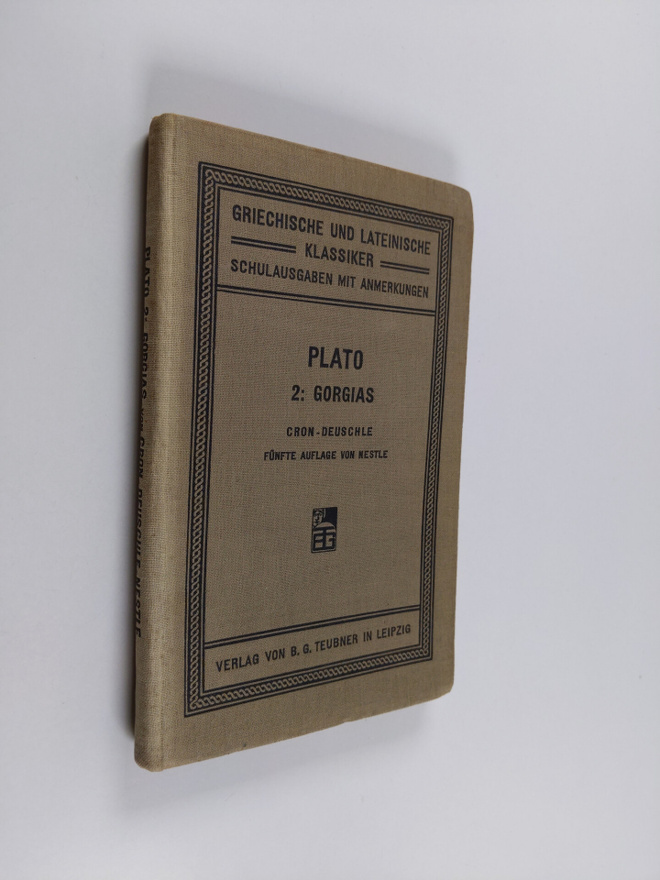 Plato : Platons Ausgewählte Schriften fur den Schulgebrau...