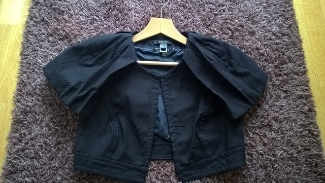 MNG / Mango Suit musta Bolero / Jakku puuvillaa - koko L