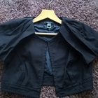 MNG / Mango Suit musta Bolero / Jakku puuvillaa - koko L - pikkukuva 1