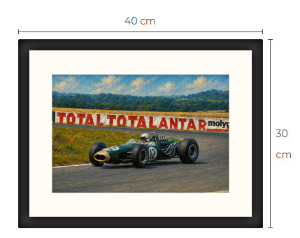 Uusi Formula F1 art print kehystetty 30 cm x 40 cm