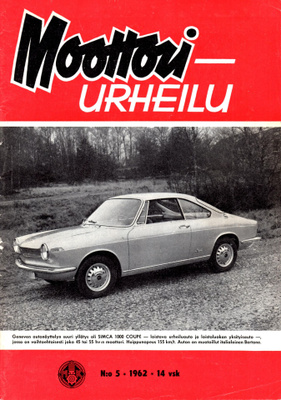 Moottoriurheilu 5.1962 -lehti