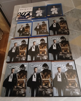 007 James Bond elokuvia 3 kpl yhteensä 10 euroa