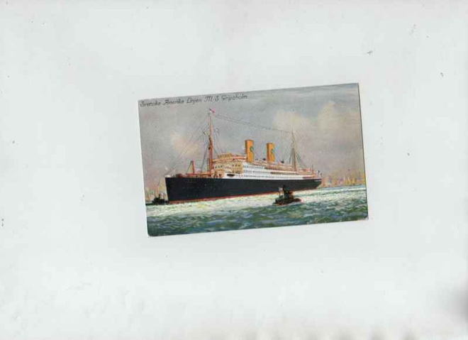 Laivakortti: M/S Gripsholm, Svenska Amerika Linien, K3 +