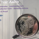 Suomi 2016 10€ Alvar Aalto - Proof - hopeaa - - pikkukuva 2