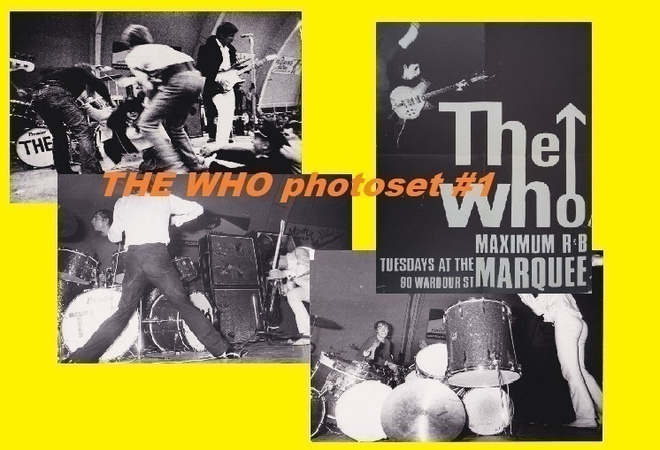 THE WHO --- valokuva 4kpl   9cm x 13cm