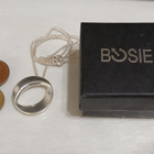 Design Bosie Hopea riipus ketjulla 925 - pikkukuva 2