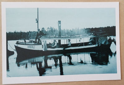 Ilmantsi, höyryruoppaaja Karali Möhkössä 1929, ei p.