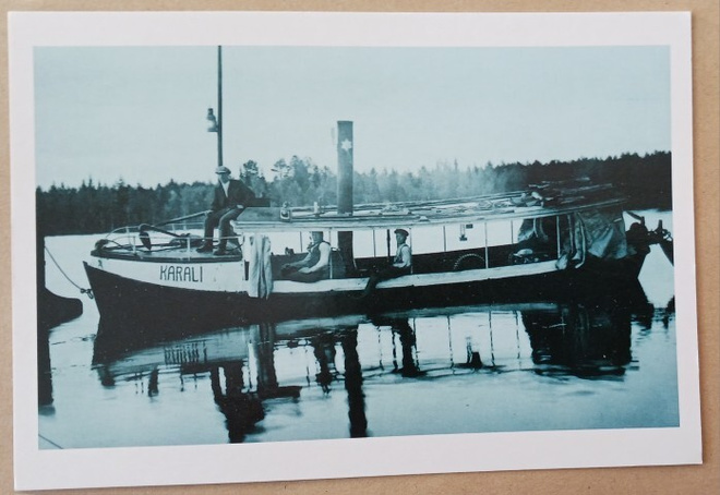 Ilmantsi, höyryruoppaaja Karali Möhkössä 1929, ei p.