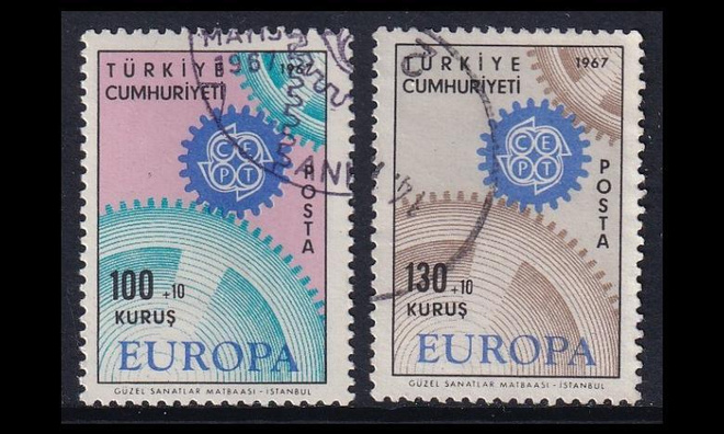 Turkki 2044-5 o Europa (1967)