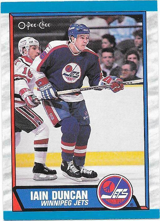 1989-90 OPC #293 Iain Duncan Winnipeg Jets