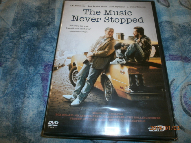 THE MUSIC NEVER STOPPED uusi DVD