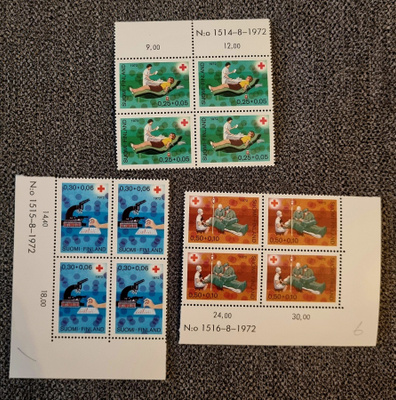 Punainen Risti - 1972 - nelilöt **